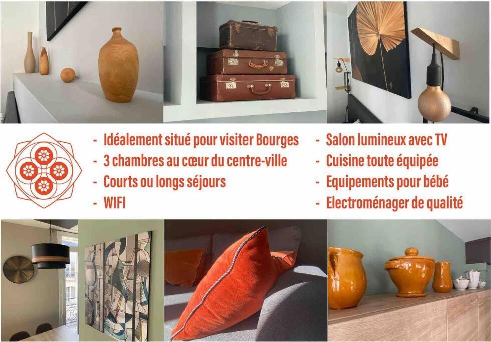 Les Quatre Piliers - 1 Min Palais Jacques Coeur Apartment Bourges Exterior photo